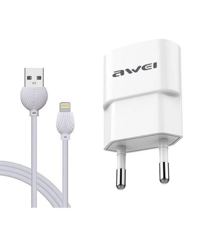 Pack chargeur + câble USB vers Lightning Awei C-832