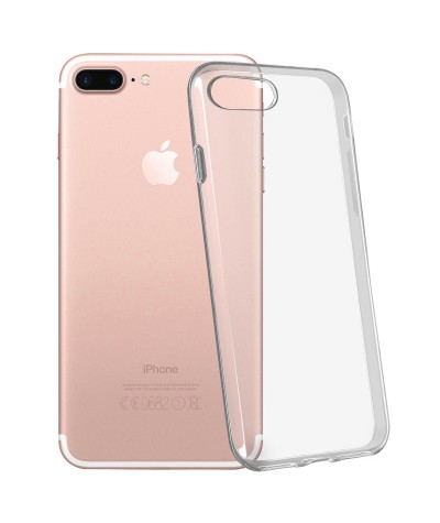 Coque en silicone transparent pour iPhone 7 Plus / 8 Plus